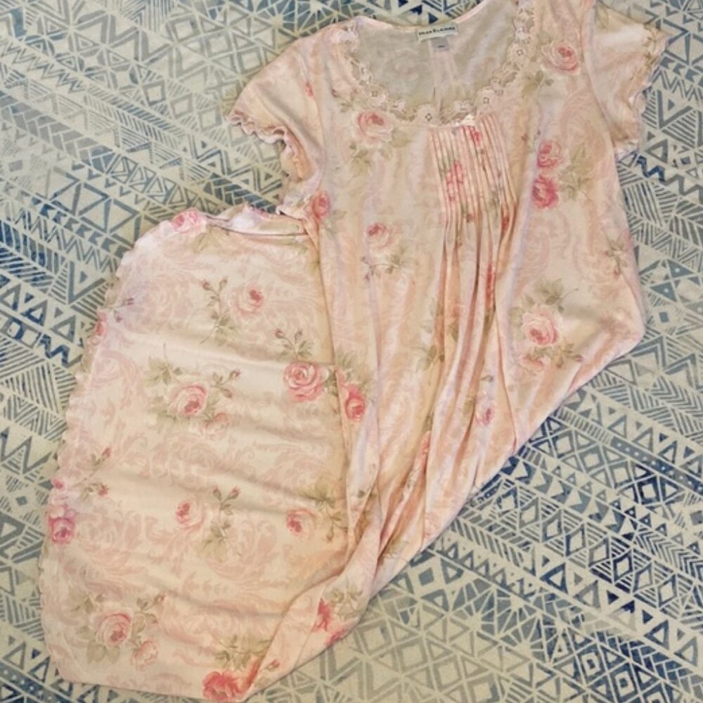 Pink Floral Nightgown